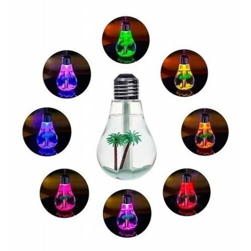 Difusor Aromaterapia Humificador Foco Palmera Usb Luz Led 