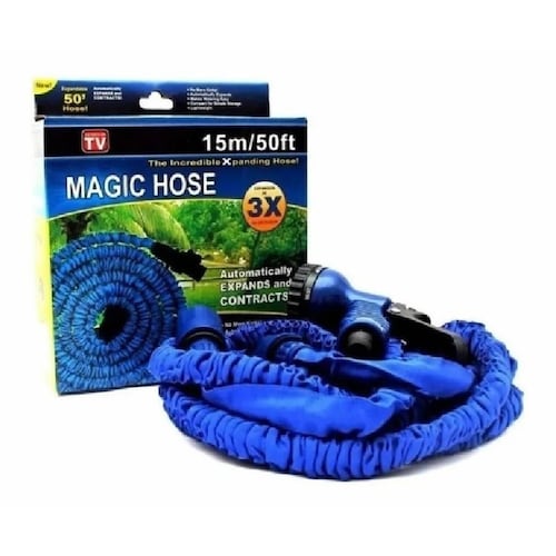 Manguera Expandible Retractil Magic Hose 50ft 15m C Pistola 