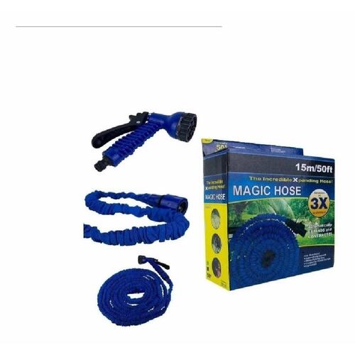 Manguera Expandible Retractil Magic Hose 50ft 15m C Pistola 