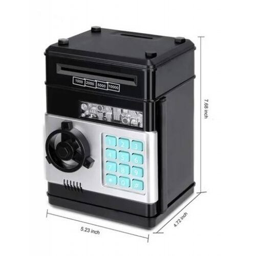 Pack De 2 Alcancias Electronicas Caja Fuerte Negra .