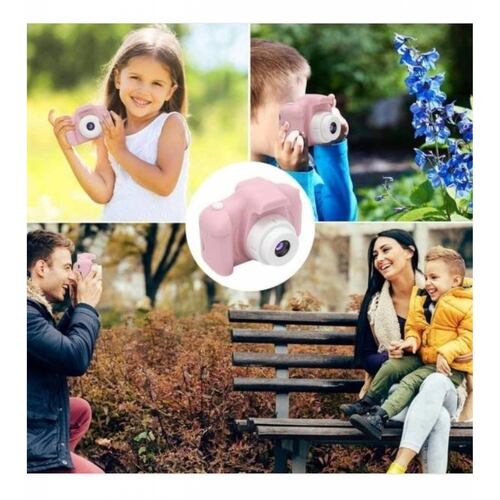 Camara Infantil Digital Uso Rudo + Memoria Sd 32gb Incl Rosa