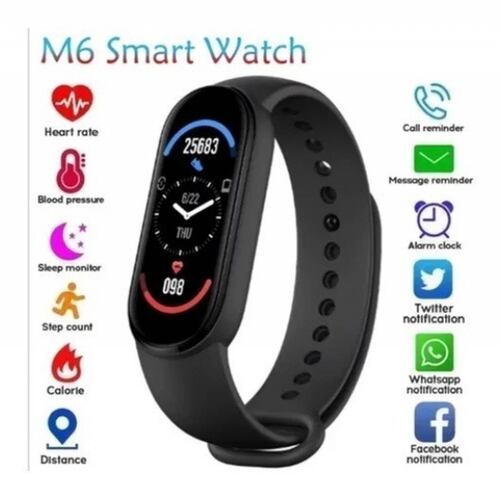 Pulsera Inteligente M6 Smartband Bluetooth Notificaciones 