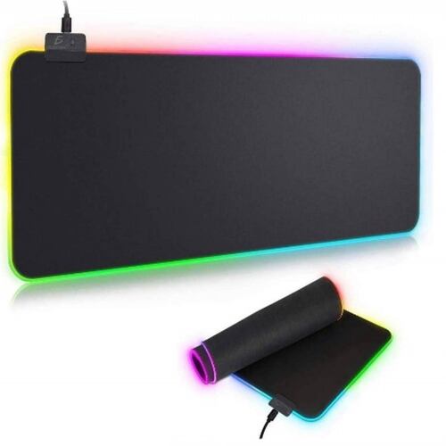 Mousepad XL 80x30cm LUZ RGB Intercambiable Diseño Mapa Mundo .