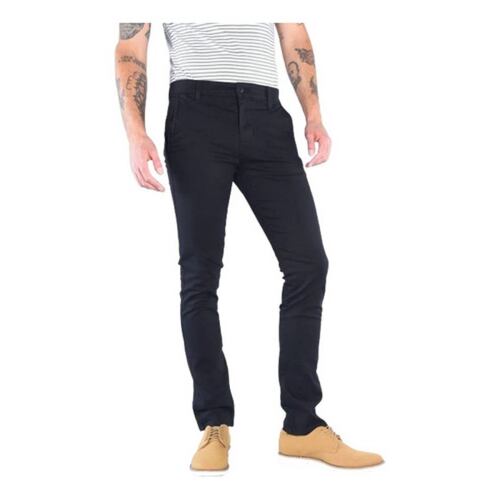 Oggi Jeans Slim Para Hombre Chinos Gabardina Negro.