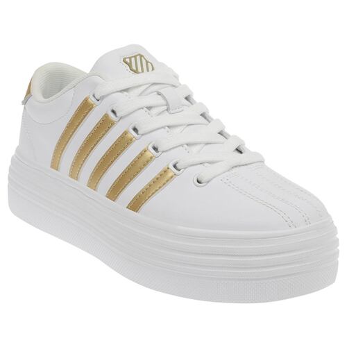 Tenis K-Swiss COURT PRO V HIGH Color Blanco Mujer