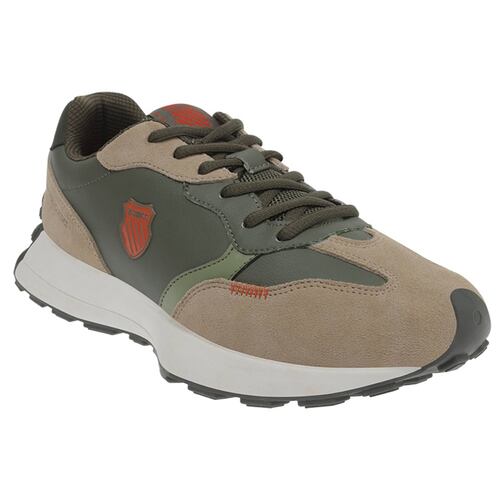 Tenis K-Swiss EMME Color Verde/Beige Hombre