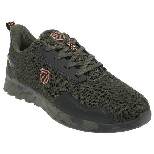 Tenis K-Swiss FORCE CAMO Color Verde Olivo Hombre
