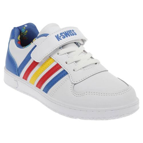 Tenis K-Swiss MIKE Color Blanco/Colores Niños