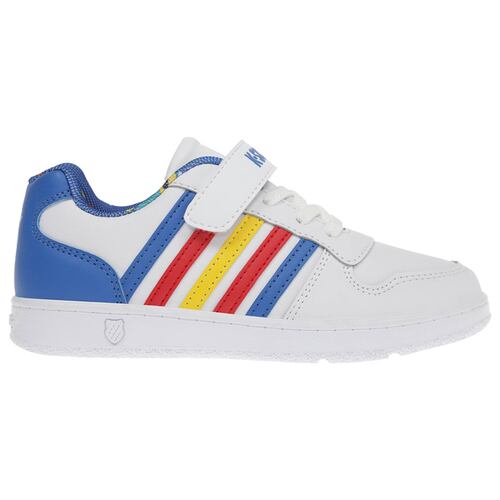 Tenis K-Swiss MIKE Color Blanco/Colores Niños