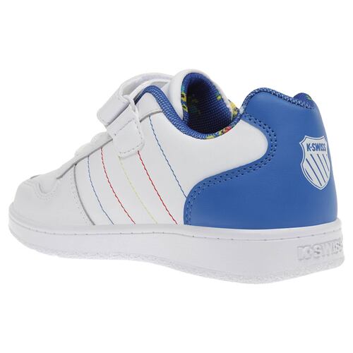 Tenis K-Swiss MIKE Color Blanco/Colores Niños