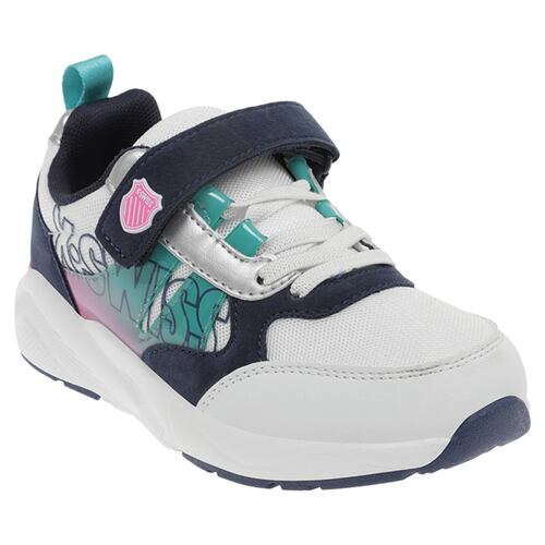 Tenis K-Swiss WIRDO Color Blanco/Azul Niños