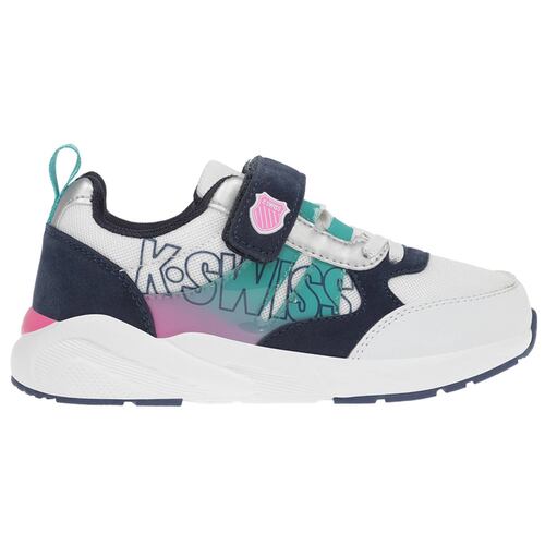 Tenis K-Swiss WIRDO Color Blanco/Azul Niños