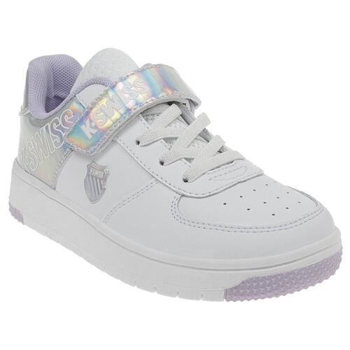 Tenis K-Swiss SALT 2 Color Blanco/Plata Niños