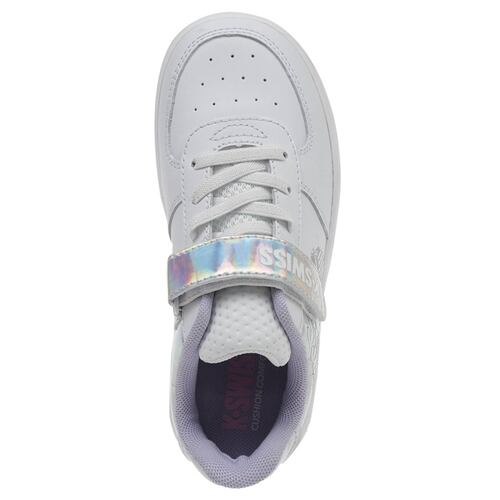 Tenis K-Swiss SALT 2 Color Blanco/Plata Niños