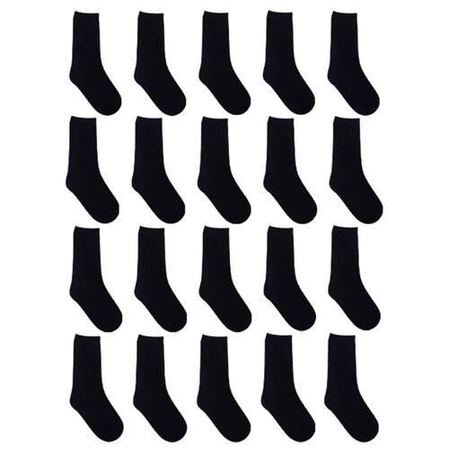 PAQUETE CALCETINES NIÑO LEE VESTIR 20 PARES NEGRO GRANDE(21.5cm-23cm)