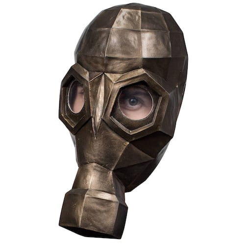 Máscara De Gas Low Poly Gas Mask Disfraz Cosplay Apocalipsis