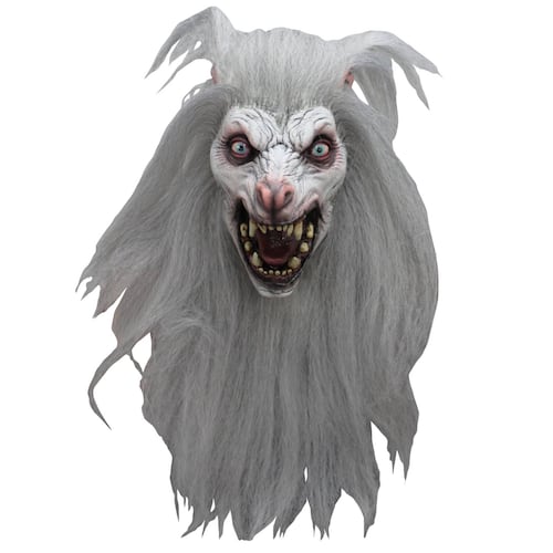 Máscara De Hombre Lobo White Moon Halloween Disfraz Ghoulish Productions