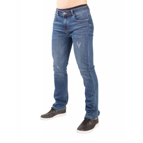 Pantalon slim fit hombre jeanswest black mezclilla confort 057 