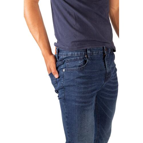 Pantalon Super Skinny Hombre Mezclilla Confort 7469 