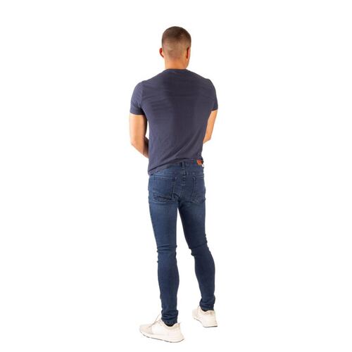 Pantalon Super Skinny Hombre Mezclilla Confort 7469 
