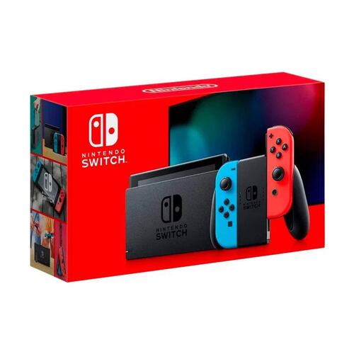 Consola Nintendo Switch 32GB V2 2022 Versión Japonesa Neón Rojo Azul