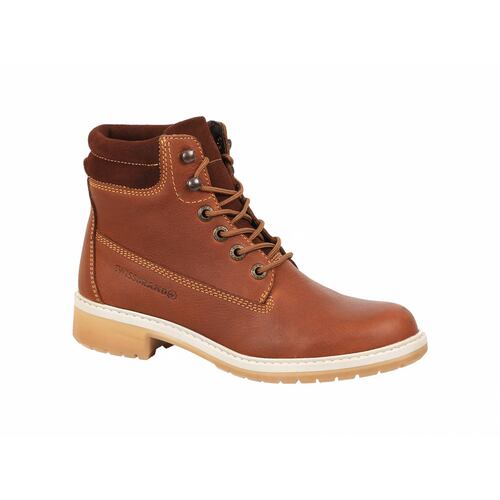 Bota Urbana de Moda Swissbrand Color Miel Cham Para Dama