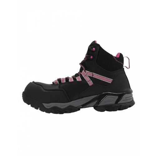 Bota Industrial Swissbrand Alpes 414 C Negro Rosa Dama