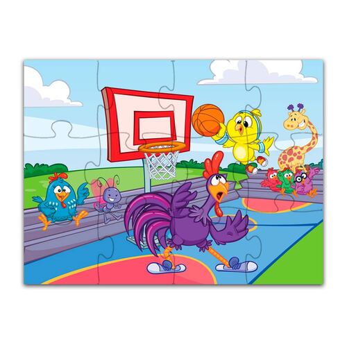 Rompecabezas 2 en 1 Gallina Pintadita Deporte 12 y 24 Piezas .