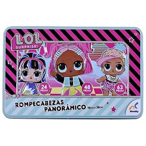 Rompecabezas 3 en 1 Lol Surprise Panorámico Pin Metálico .