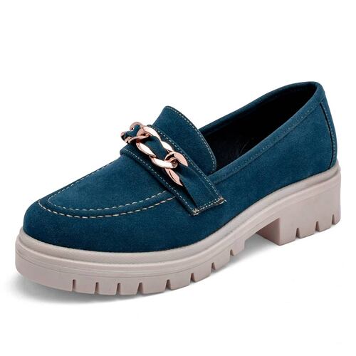 MOCASIN GAMUZA de Lady one Para Mujer Azul AB9375 T7