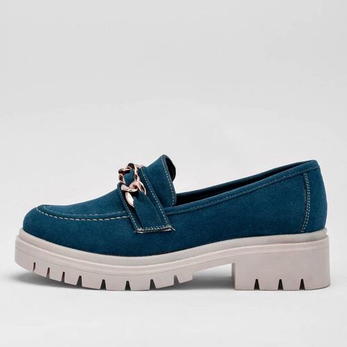 MOCASIN GAMUZA de Lady one Para Mujer Azul AB9375 T7