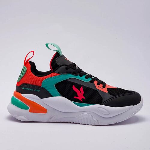 TENIS de American fire Para Joven Negro A69 T7