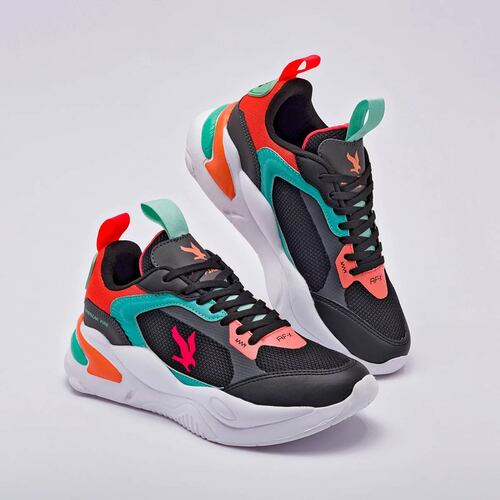 TENIS de American fire Para Joven Negro A69 T7