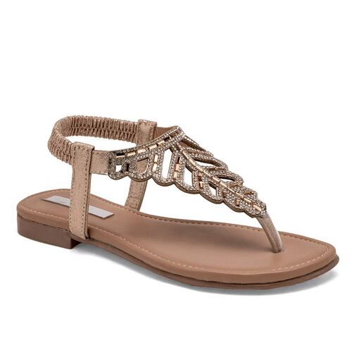 SANDALIA PATA DE GALLO  de Moramora Para Mujer Oro 1800400 T7