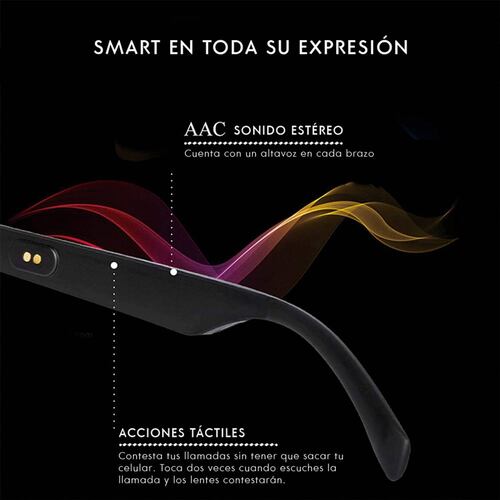 Lentes De Sol Bluetooth Manos Libres Audífonos Inalámbricos Amarillo