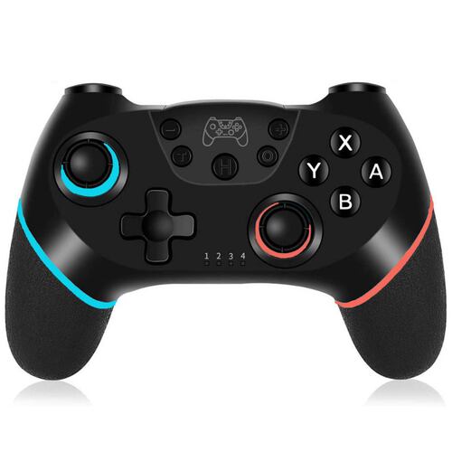 Control Brandtrendy Pro para Nintendo Switch PC Joystick Remoto Bluetooth Azul Rojo.