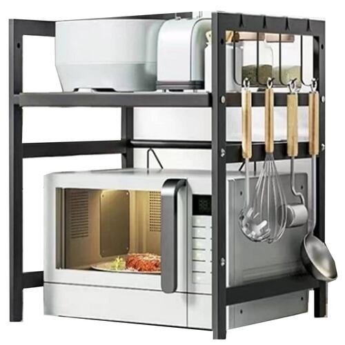 Mueble moderno ajustable para microondas 2 niveles de acero
