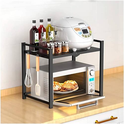 Mueble moderno ajustable para microondas 2 niveles de acero