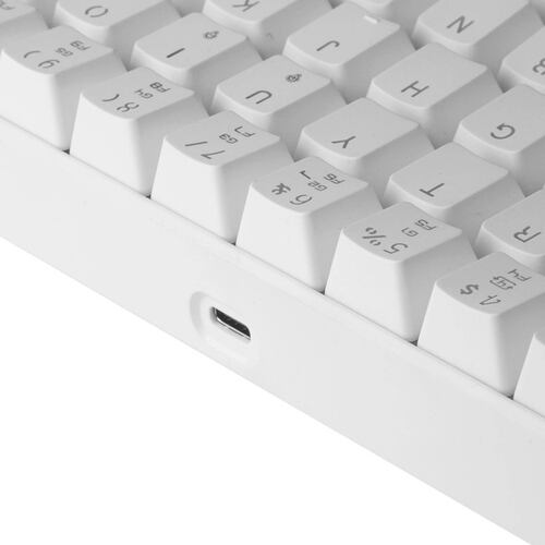 Teclado Gamer Nibio Compact MK 350 RGB Blanco  