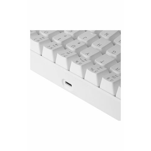 Teclado Gamer Nibio Compact MK 350 RGB Blanco  