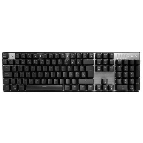 Teclado Gamer Nibio MK500 Impact RGB Negro  