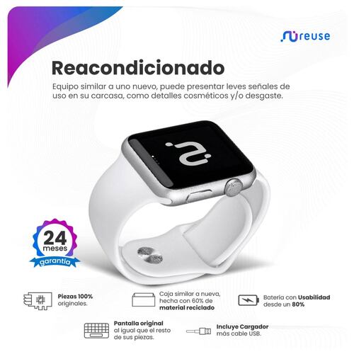 APPLE WATCH S4 ALUMINIO (40MM) ORO REACONDICIONADO 