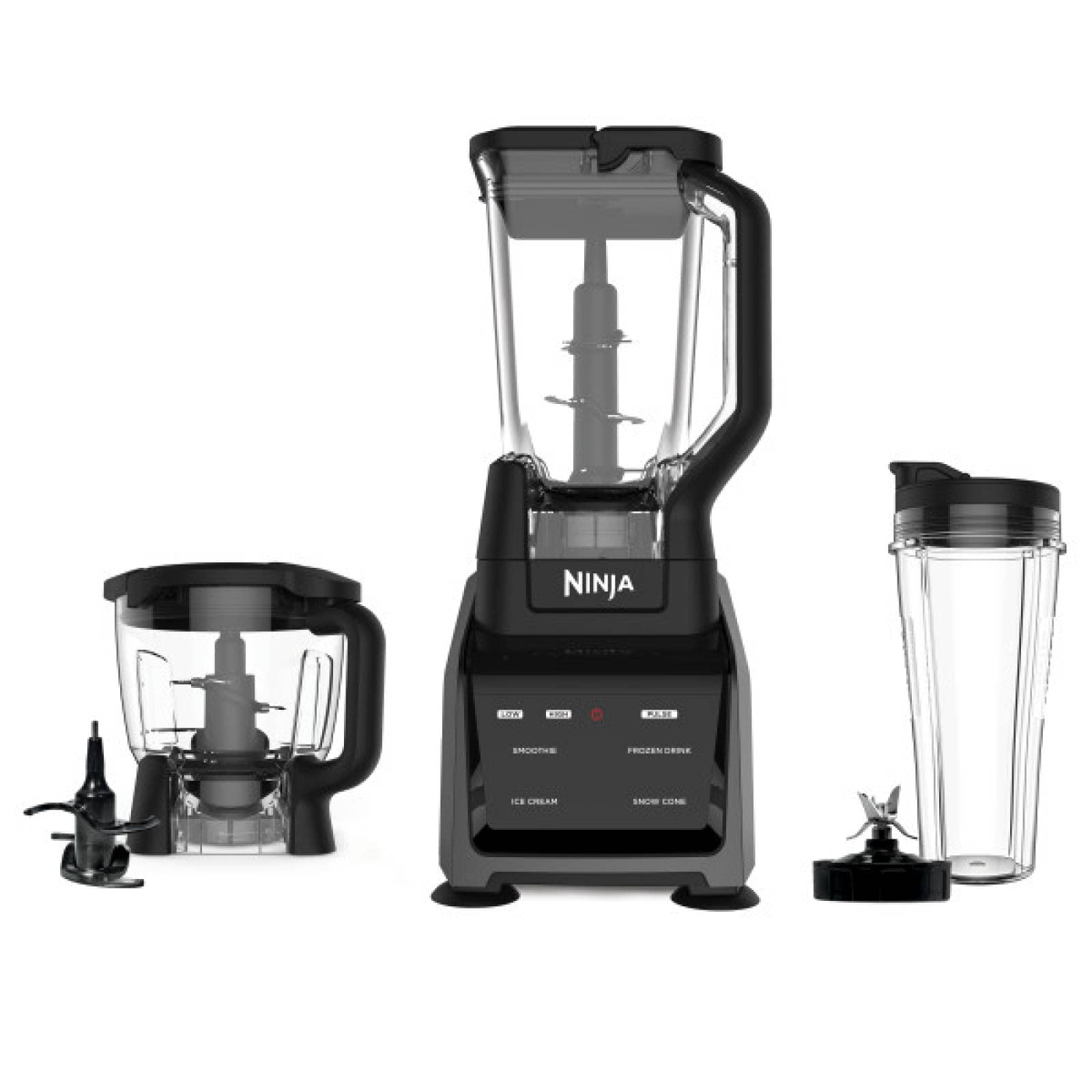 Licuadora Ninja Procesador + Extractor CT680 11 programas, 1200 watts, 1.6 hp, negra 