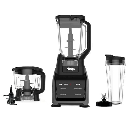 Licuadora Ninja Procesador + Extractor CT680 11 programas, 1200 watts, 1.6 hp, negra 