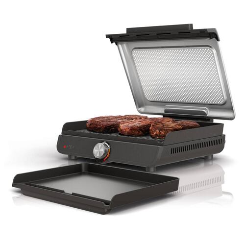 Parrilla eléctrica y plancha Ninja GR101 Sizzle para interiores 
