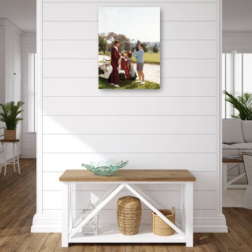 Cuadro Decorativo Vintage Links Golfistas