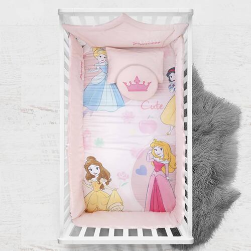 CHIQUI MUNDO Juego edredón Cuna Disney Princess 6 pzas.