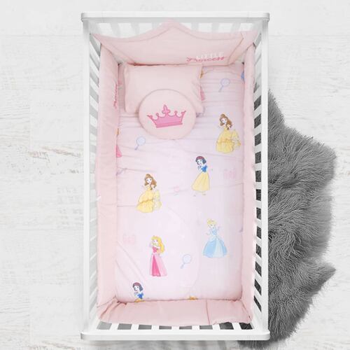CHIQUI MUNDO Juego edredón Cuna Disney Princess 6 pzas.