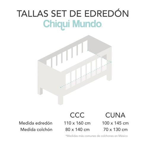 CHIQUI MUNDO Set de edredón Cuna Buhitos 6 pzas.