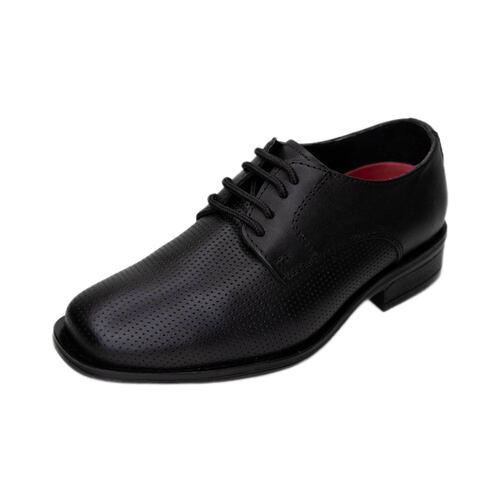 Zapato Escolar Niño Piel Negro Epidemia   Manolo 488